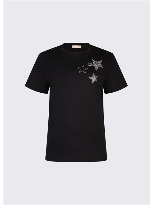 T-shirt con applicazioni LIU JO | WA6491JS923/P9354